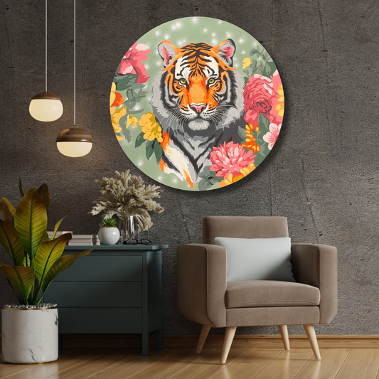 "Flourish" Original Painting (36" Round Canvas)